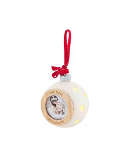 Our First Christmas Light Up Ornament