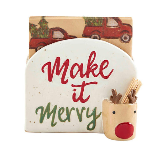 Christmas Napkin and Toothpick Holder