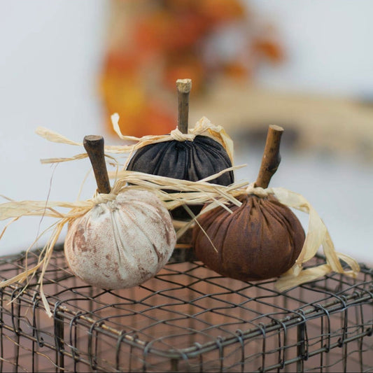 Small Fabric Pumpkins