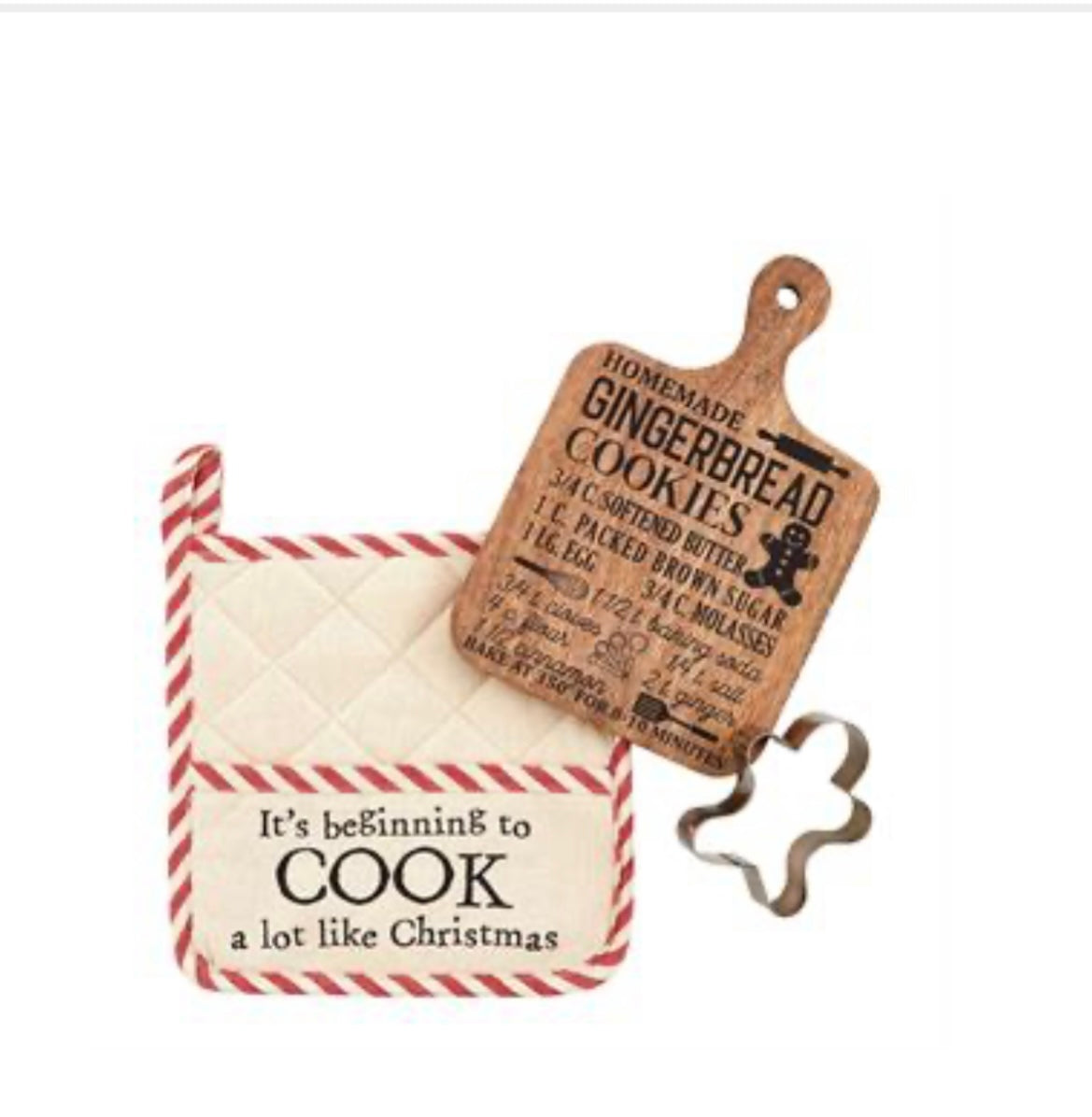 Pot Holder Board Cookie Set  (Gingerbread & Sugar Cookie)