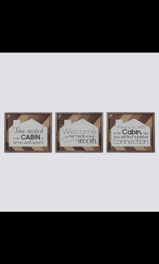 Wood Lodge/Cabin Sign