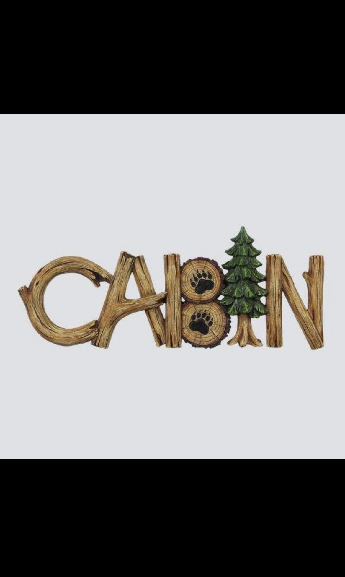 Resin Cabin Hanging Sign
