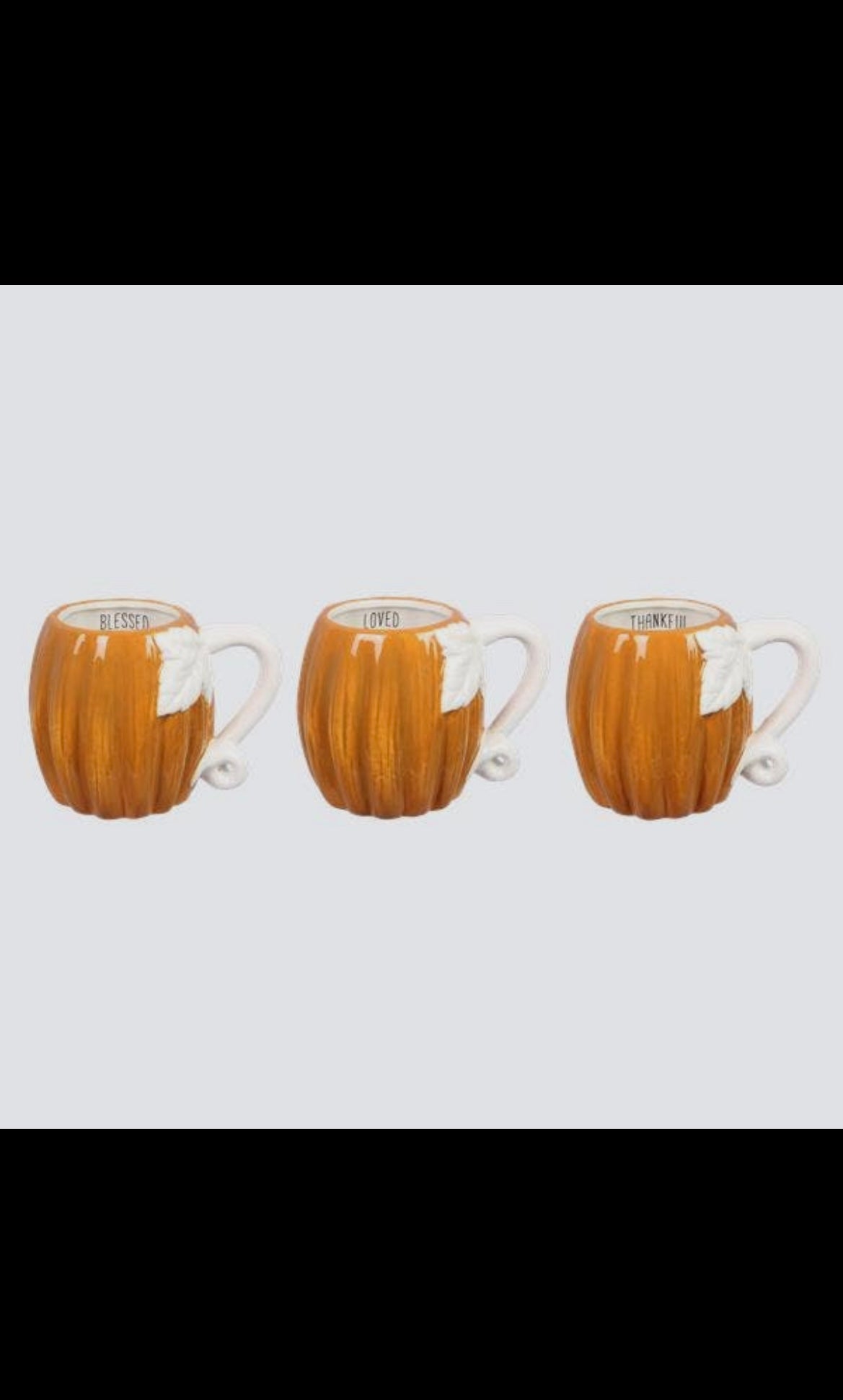 Ceramic Fall Pumpkin Shaped Mug 26oz