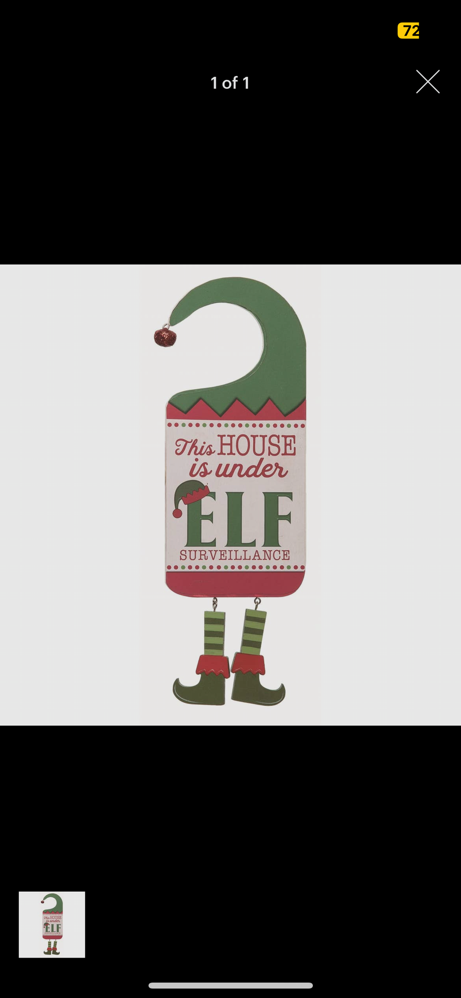 Elf Surveillance Sign