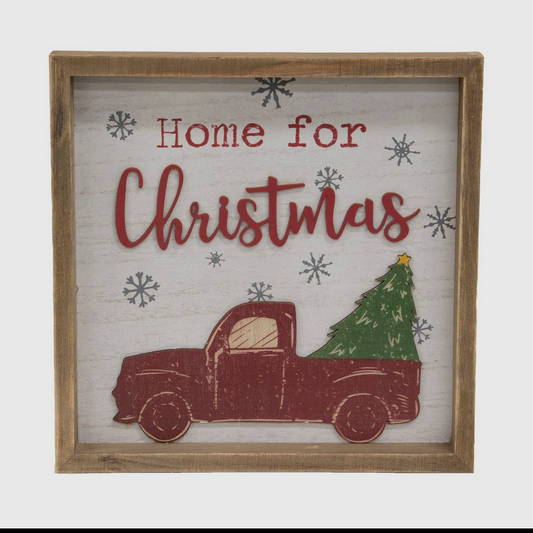 Home for Christmas 10x10 Sign