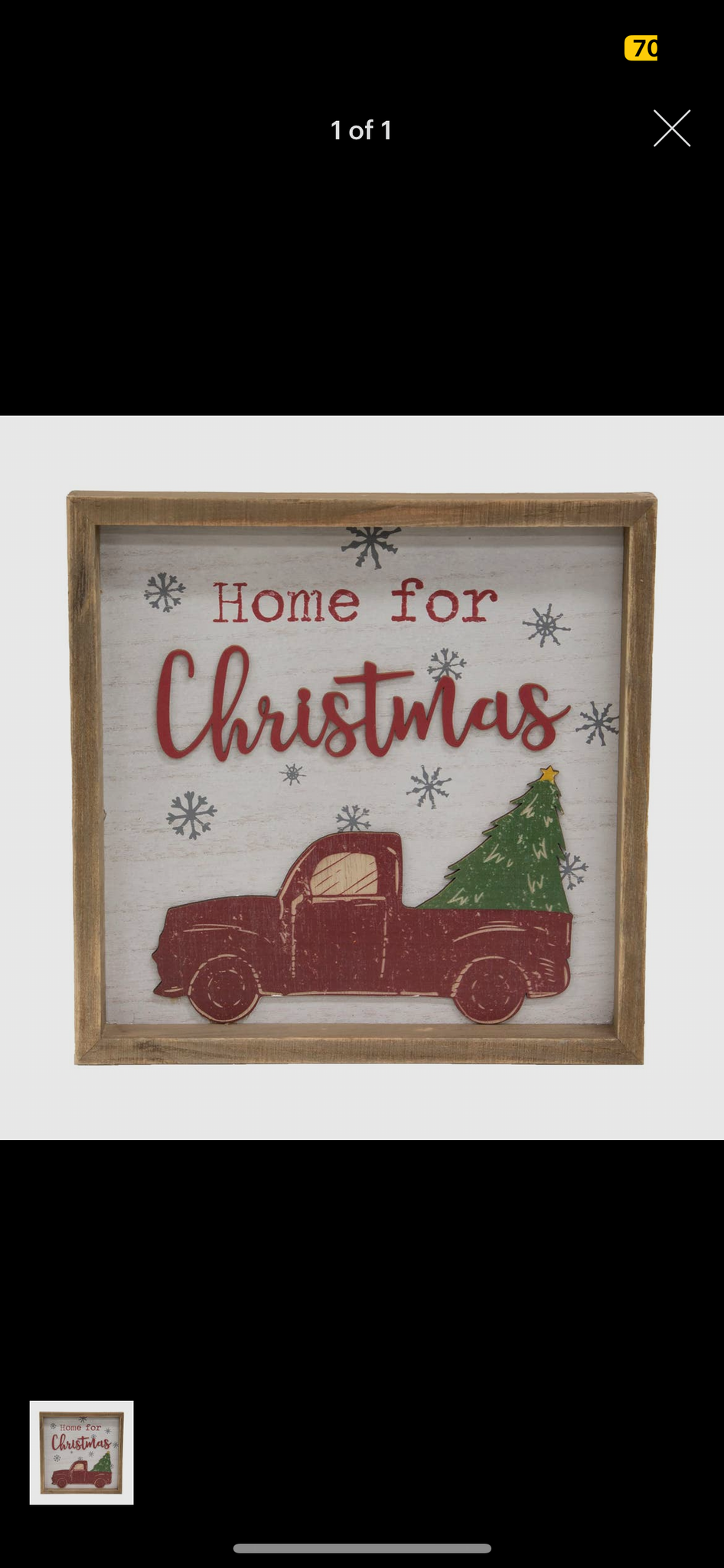 Home for Christmas 10x10 Sign