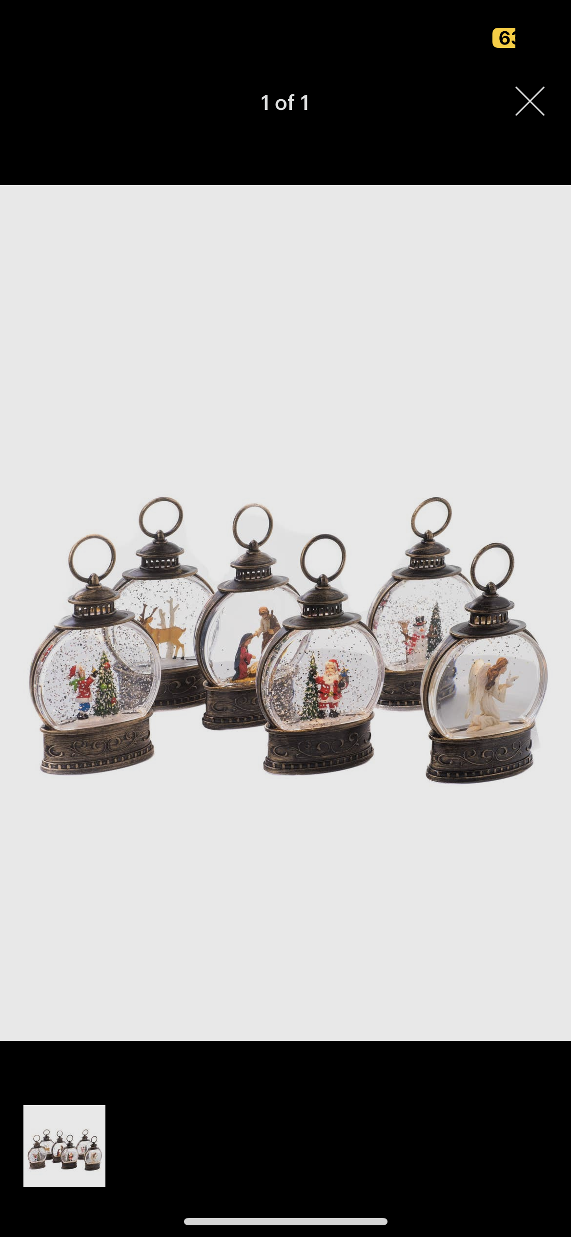 Mini Round Snow Globe LED Light