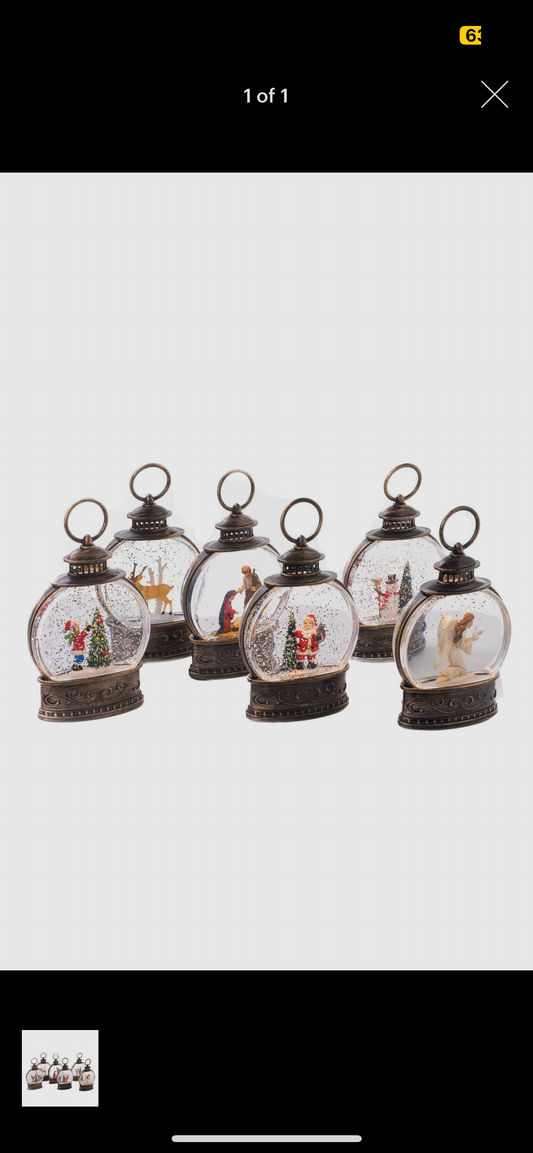 Mini Round Snow Globe LED Light