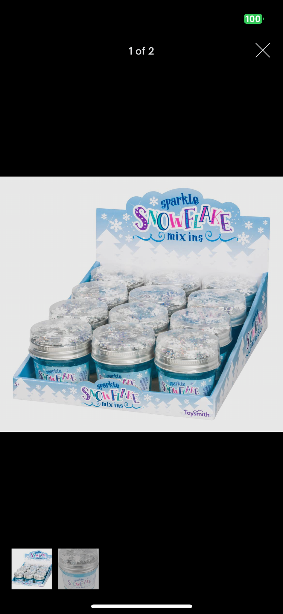 Snowflake Mix Ins Slime Confetti Kit
