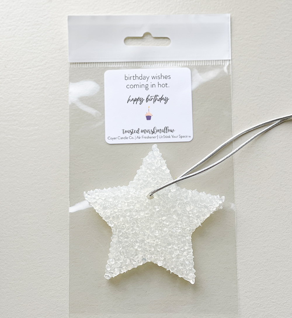 Air Freshener - Birthday *Funny* : Oh wow I thought you were much older / Vanilla Bourbon / Flower
