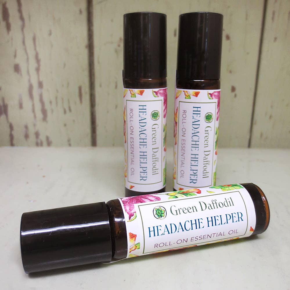 Headache Helper Roll-On Essential Oil Bottle Aromatherapy