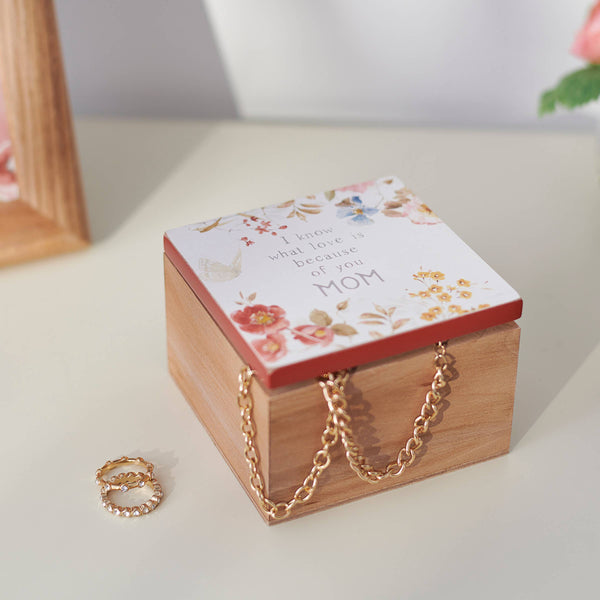 Because Of You Mom Hinged Box