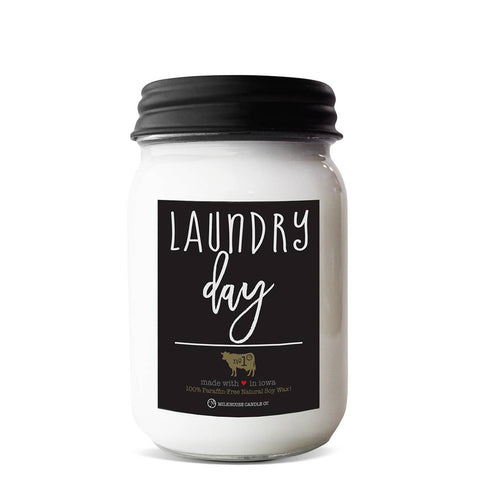 13 oz Mason Jar Candle: Laundry Day