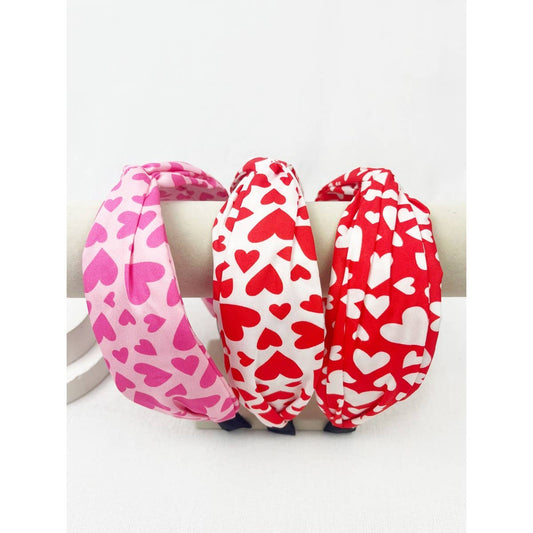 Heart Fabric Sweet Heart Headband: MIX COLOR / ONE(12)