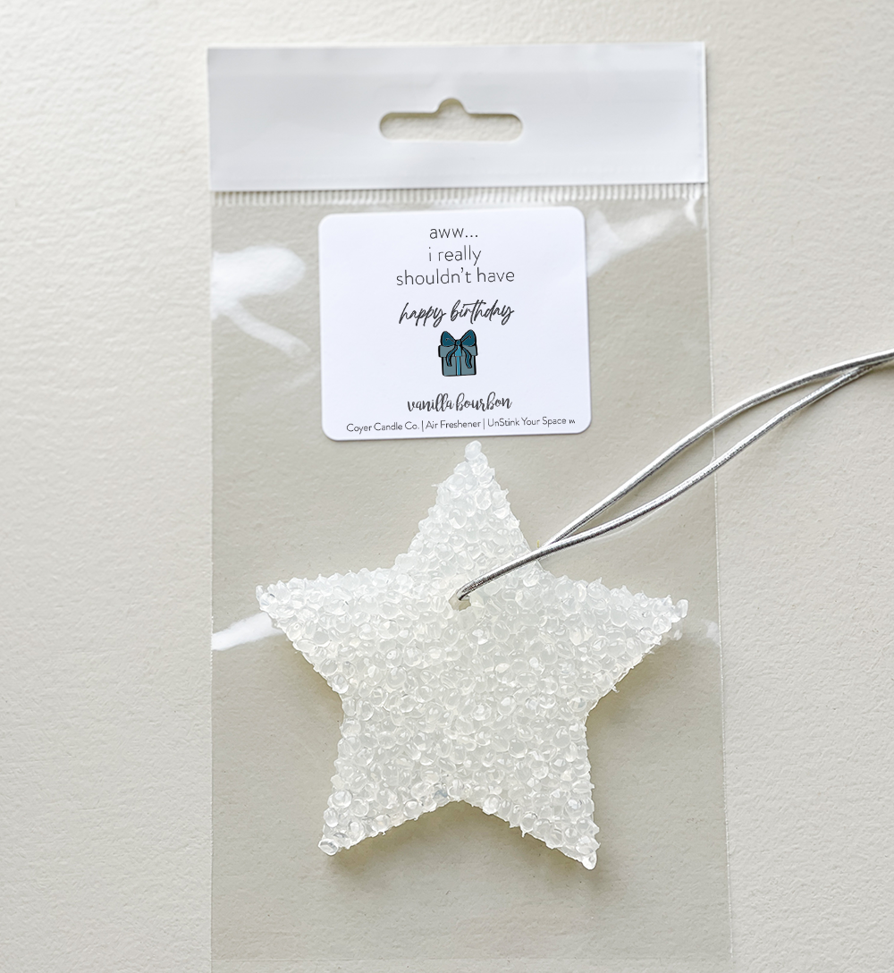 Air Freshener - Birthday *Funny* : Oh wow I thought you were much older / Vanilla Bourbon / Flower