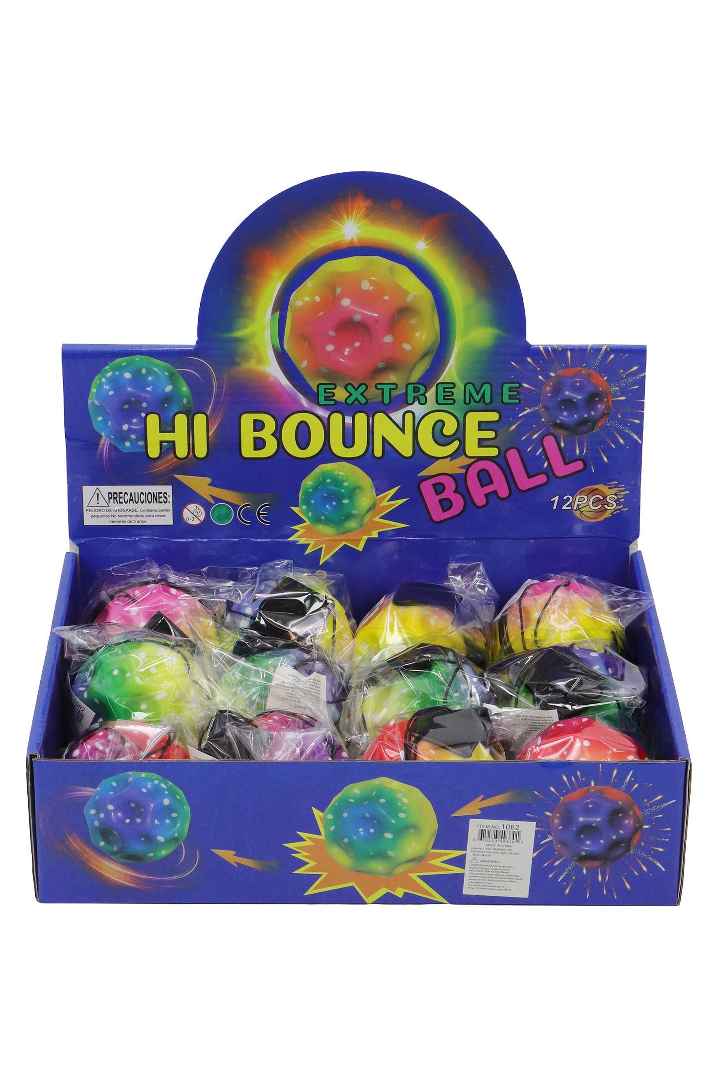 Rainbow Meteorite Bouncy Return Gravity Ball