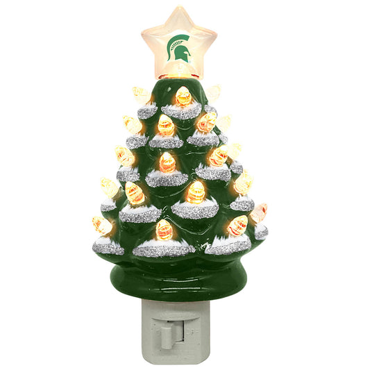 6.5" Michigan State Xmas Tree Nite Lite