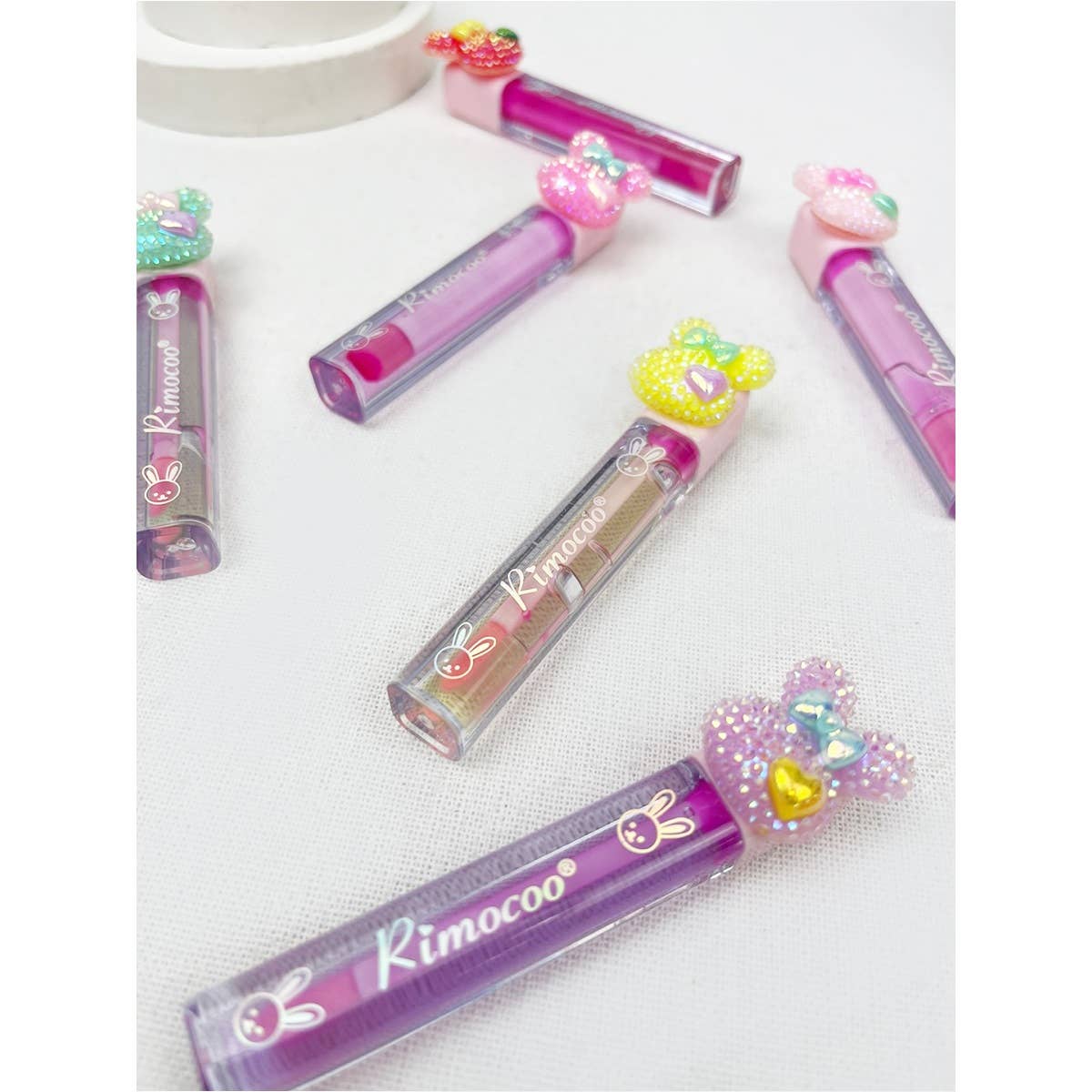 Bunny Colored LipGloss Set: MIX COLOR