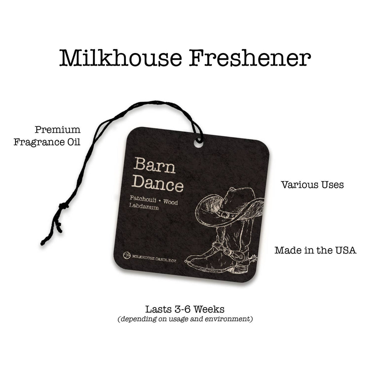 Milkhouse Candle Company - Car Freshener: Farmhouse Christmas