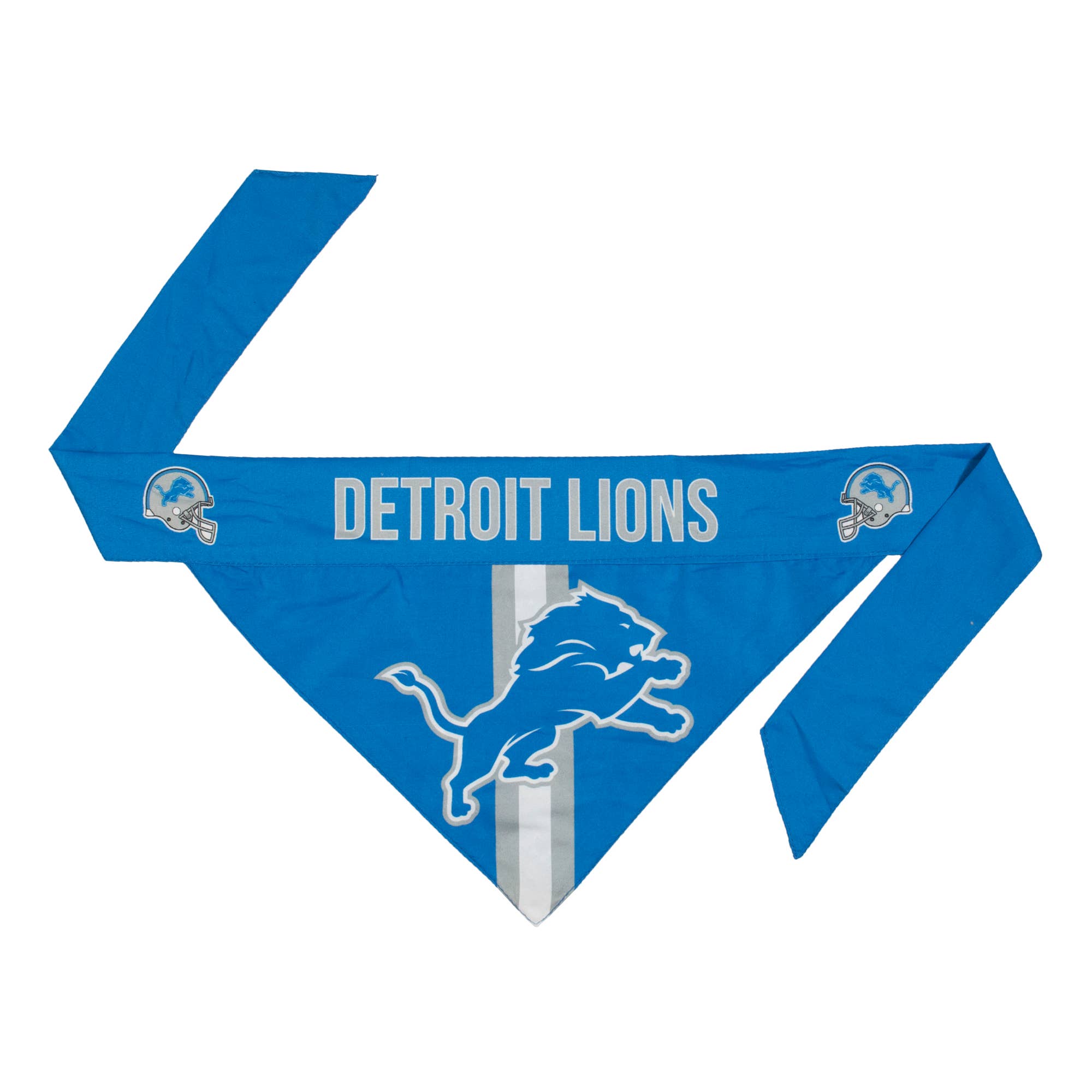 NFL Detroit Lions Reversible Pet Bandana: M