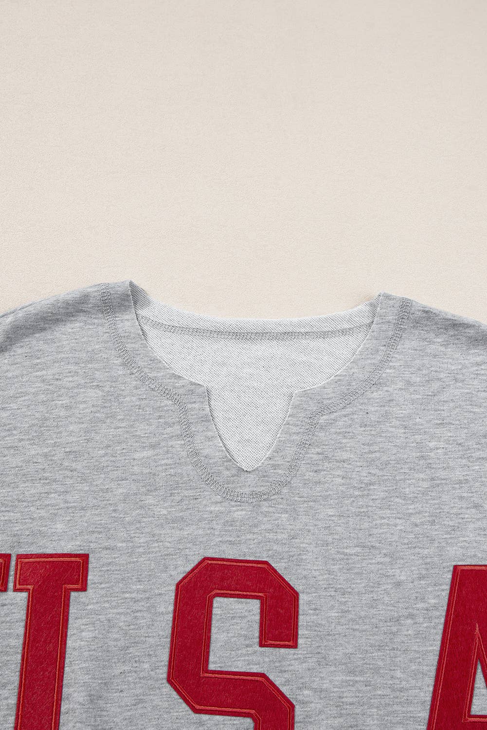 USA Lettering Patch Short Sleeve Graphic Tee | S-XL