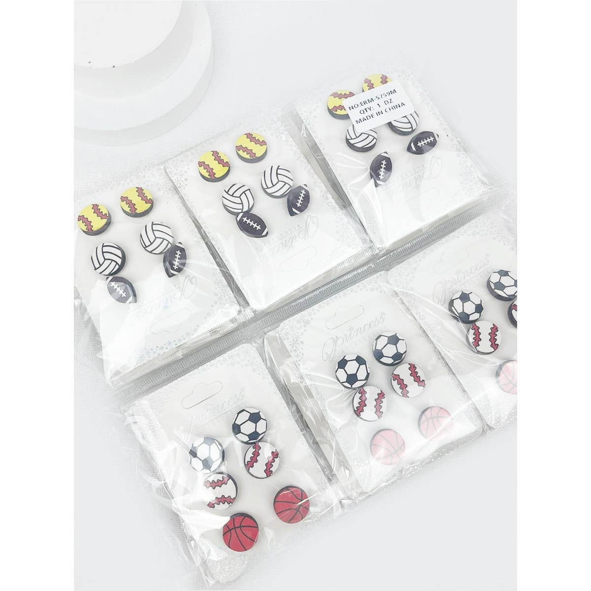 Sports Ball Theme Earrings