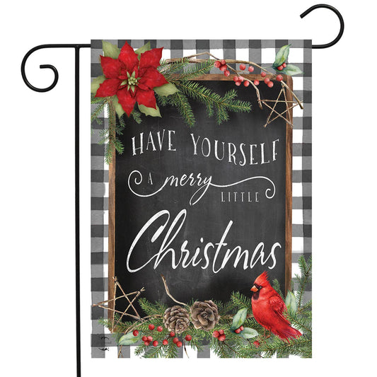 Merry Little Christmas Double-Sided Garden Flag