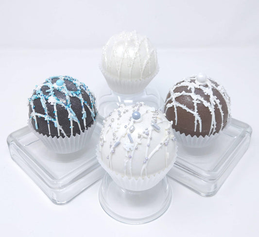 Winter Large Artisanal Hot Cocoa Bombs: Milk Chocolate