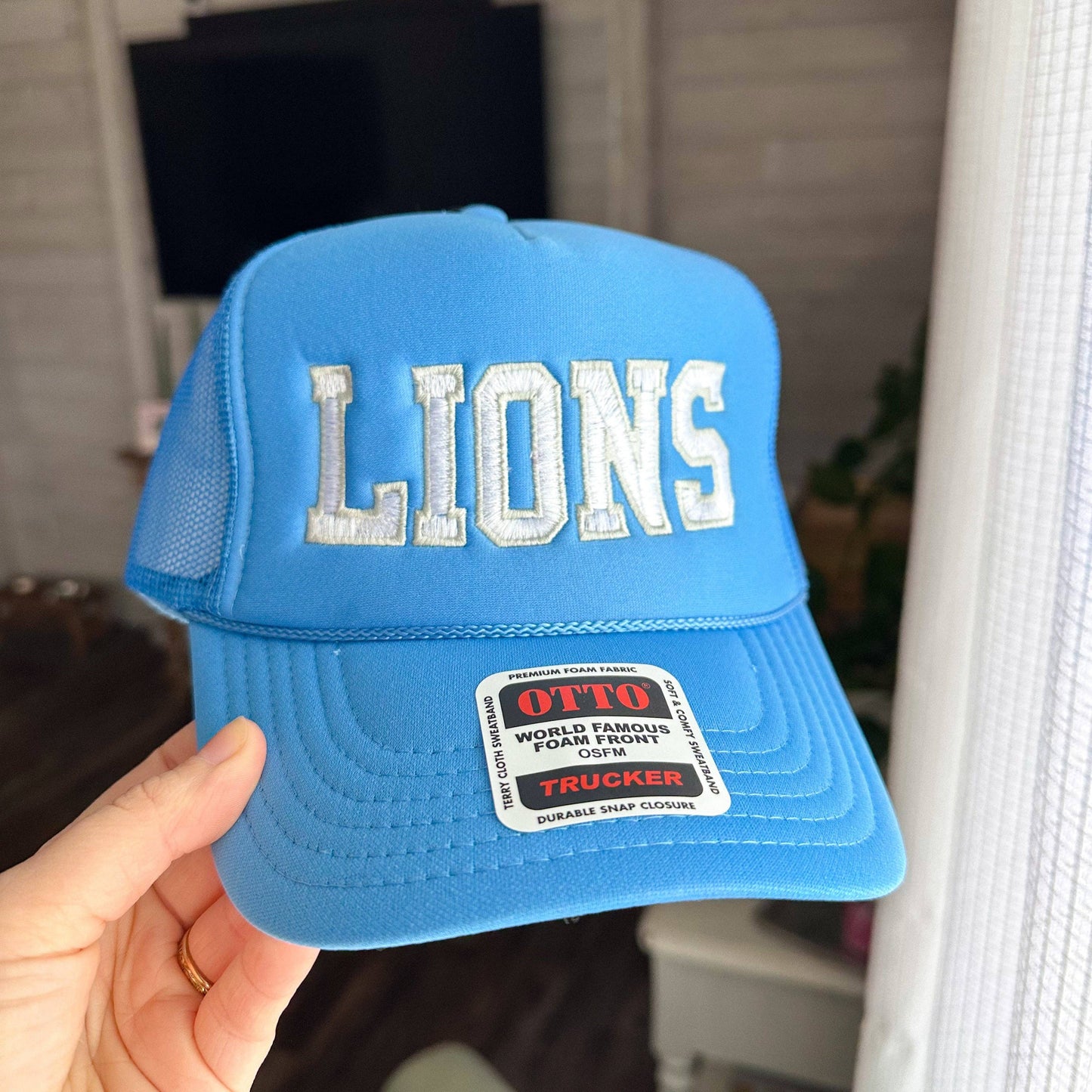 Lions Trucker Hat: Blue
