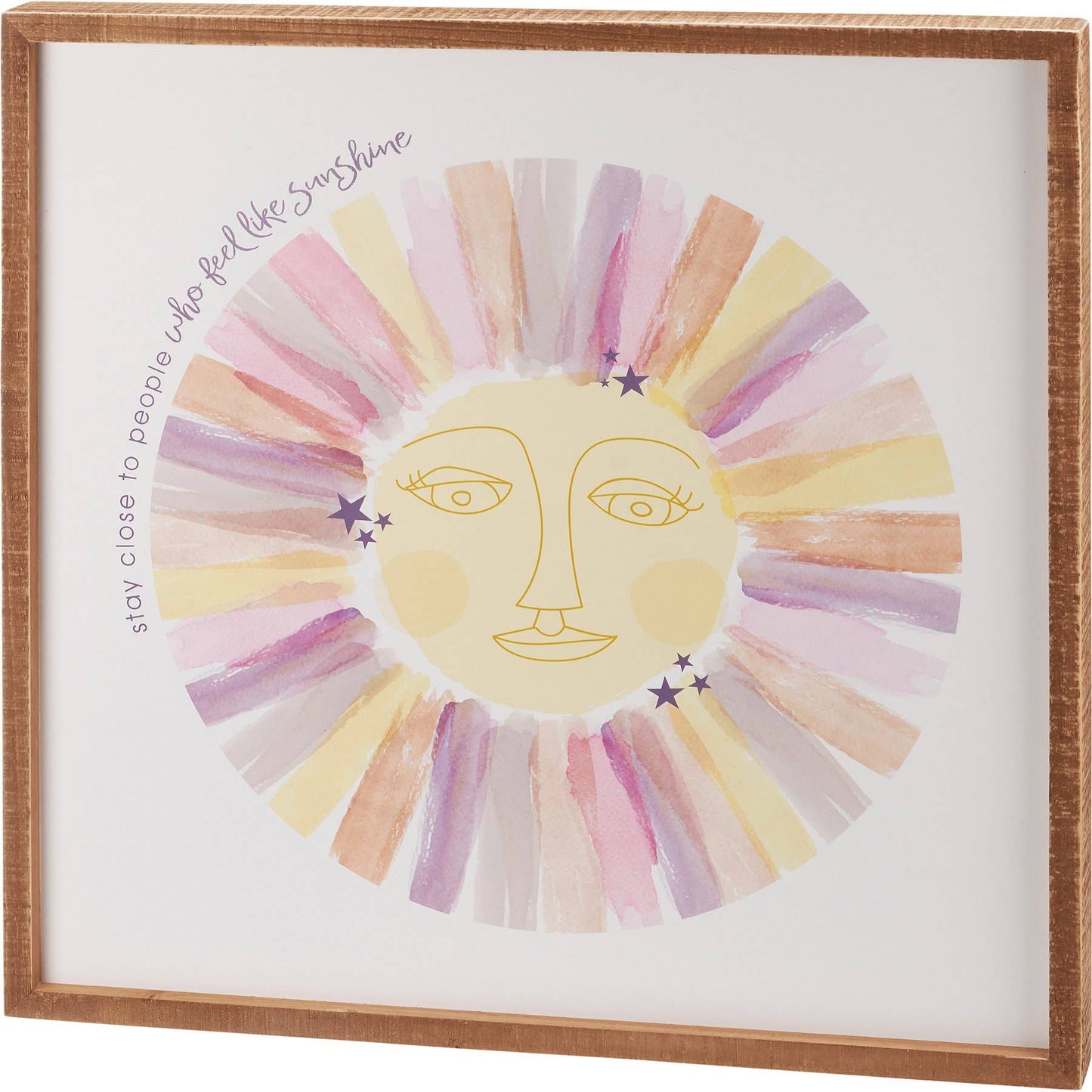 People Who Like Sunshine Inset Box Sign