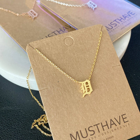 Detroit 'D' Necklace Gold