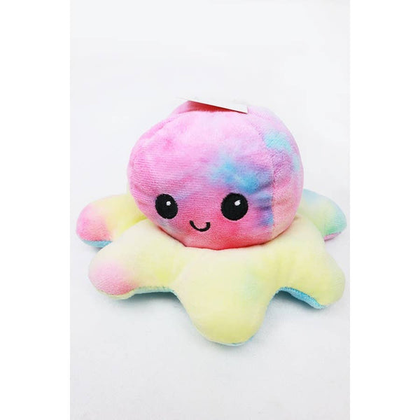 Tie Dyed Reversible Octopus Plushie: MIX COLOR / ONE