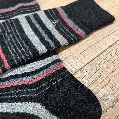 Alpaca Socks - Stripe Small