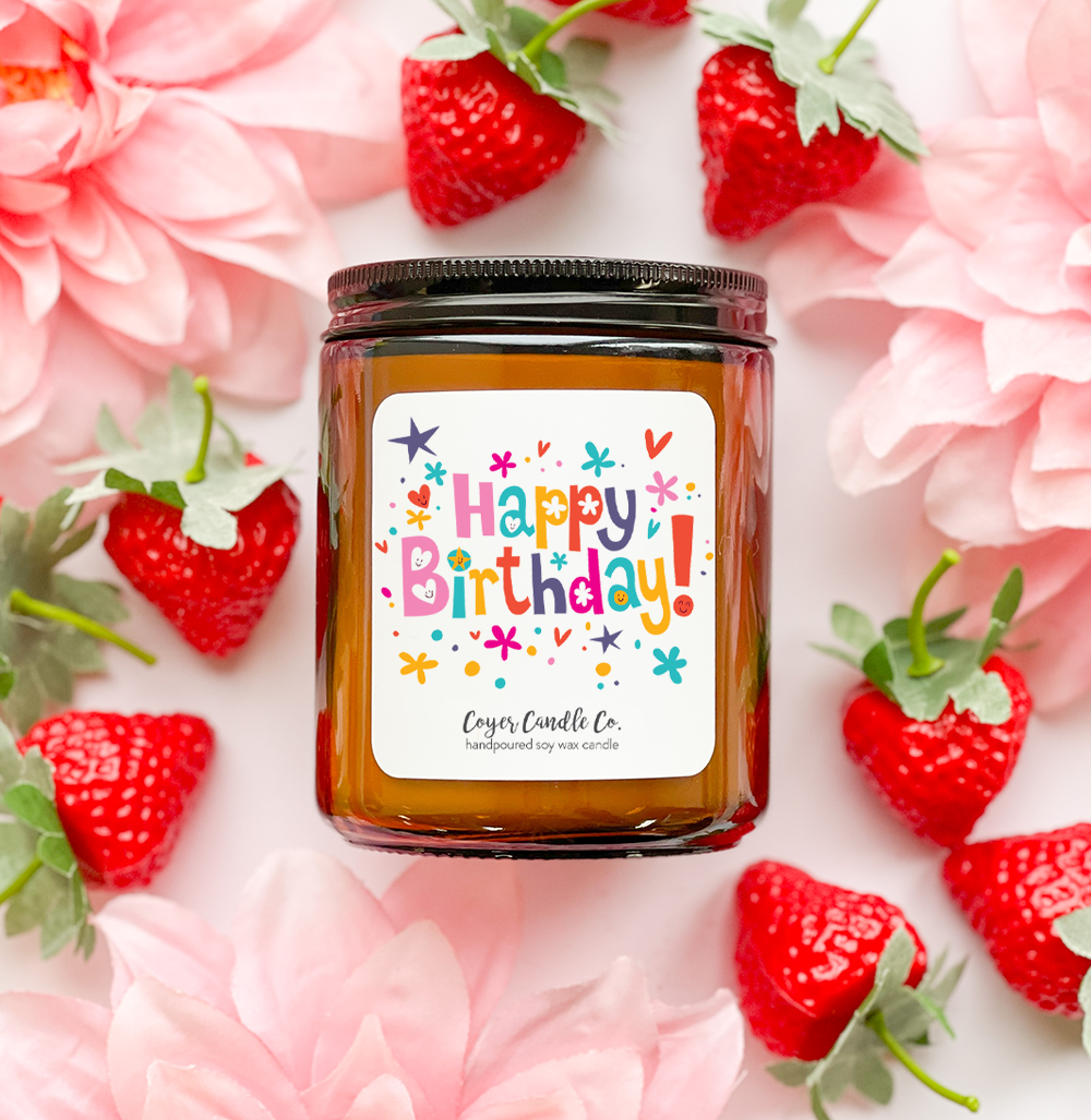Happy Birthday | 9 oz: Happy Birthday - It's Your Day! / 9 oz. Black Jar / Choose Happiness