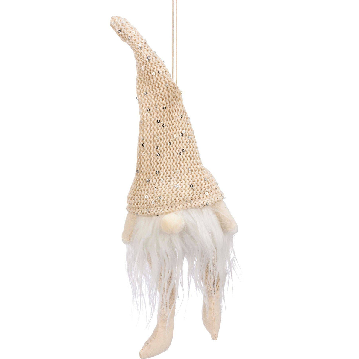 Cream Gnome Ornament