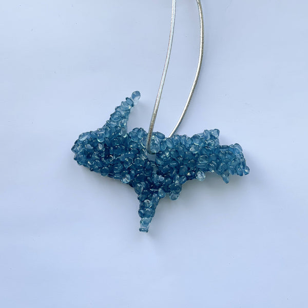 Michigan Shaped Air Freshener - *NEW* Winter Scents: Frozen Lake / Full State MI