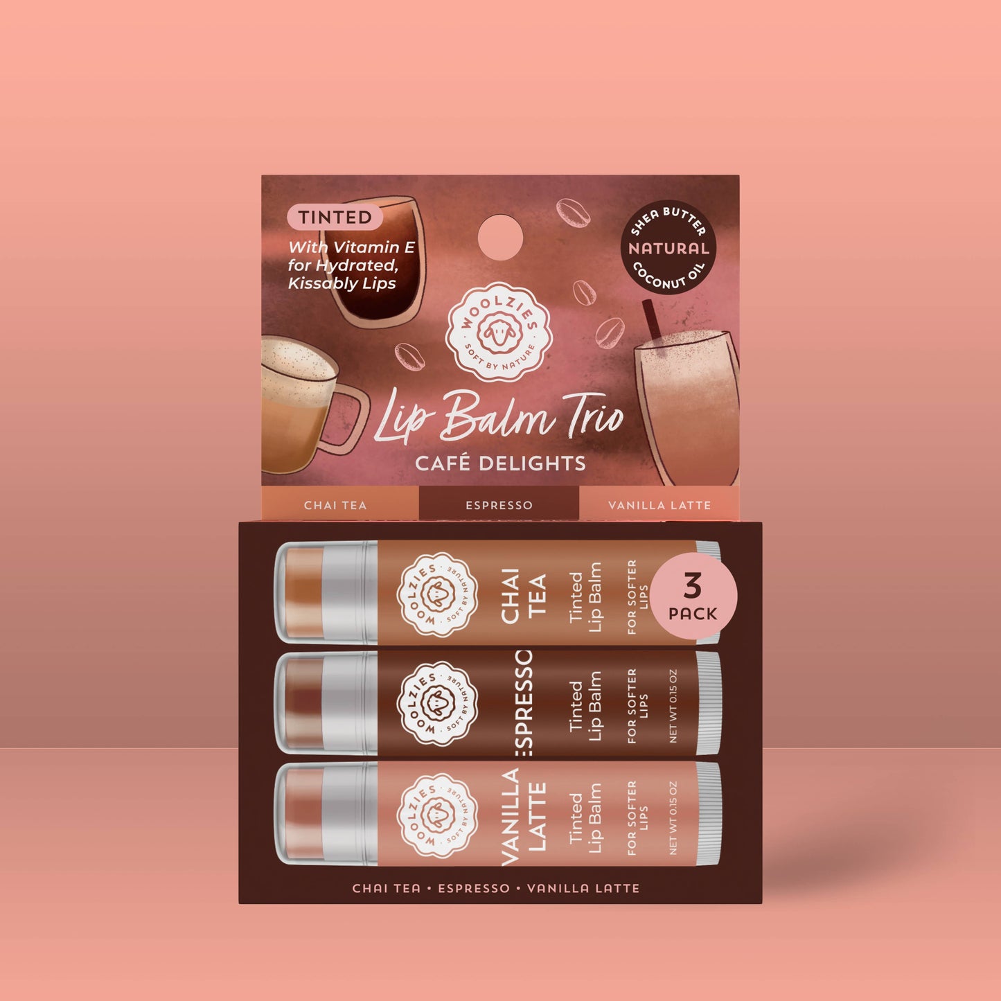 Cafe Delights Tinted Lip Balm Trio