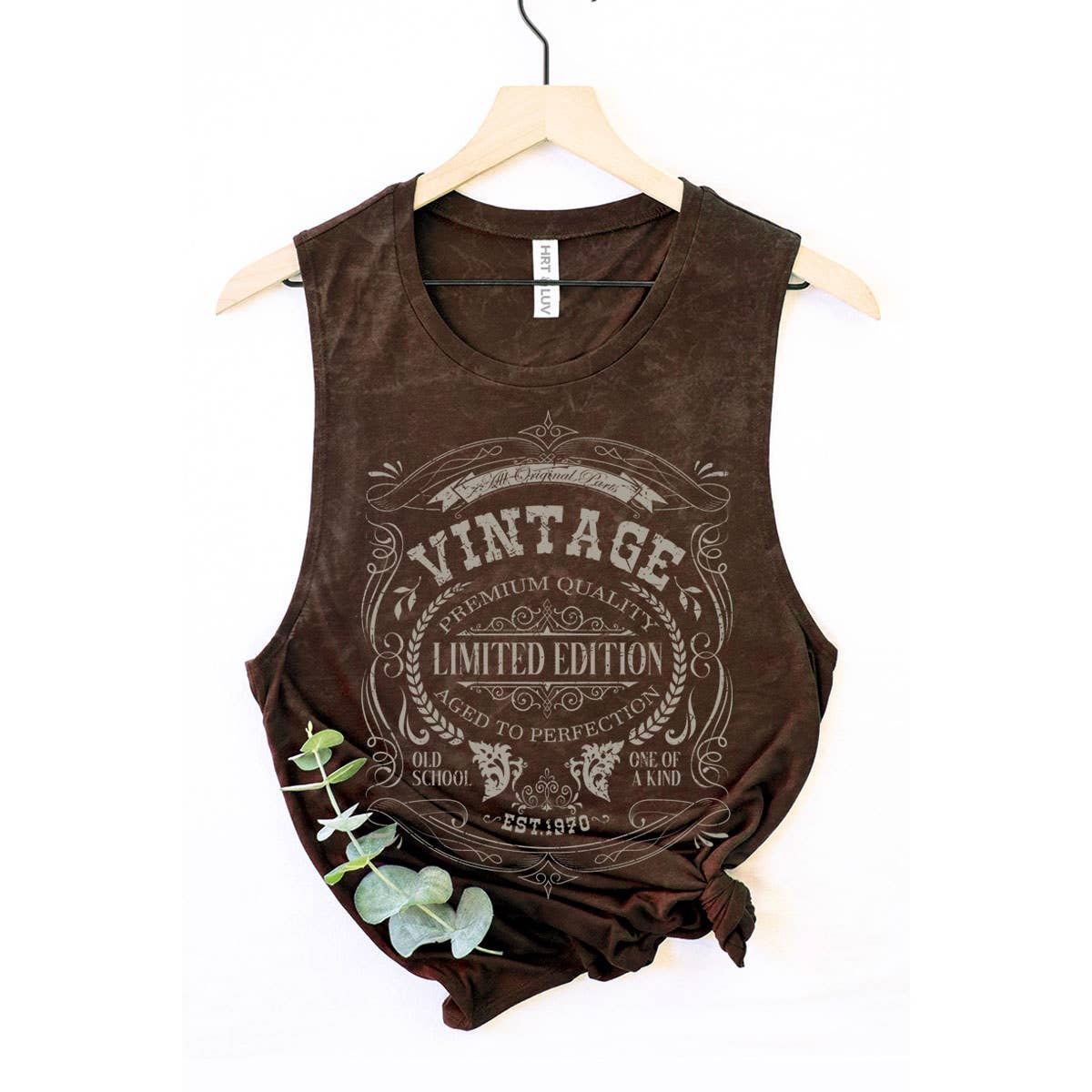 VINTAGE LIMITED EDITION TANK TOP: Mineral  Grey