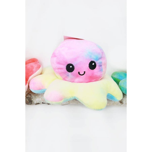 Tie Dyed Reversible Octopus Plushie: MIX COLOR / ONE