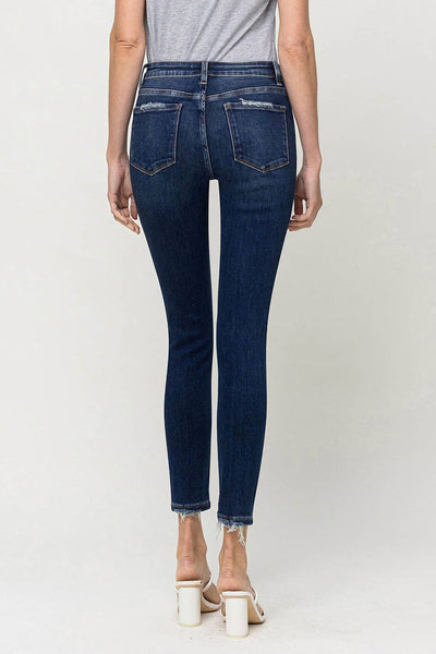 MID RISE CROP SKINNY JEANS