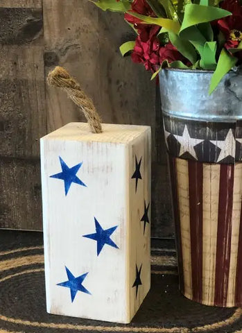 White Rustic Wood Firecrackers 11”