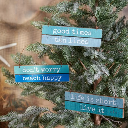 Beach Ornament Set