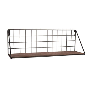 Large Metal Grid Wall Shelf