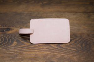Pink Leatherette Luggage Tags, Luggage Tag, Suitcase Tag