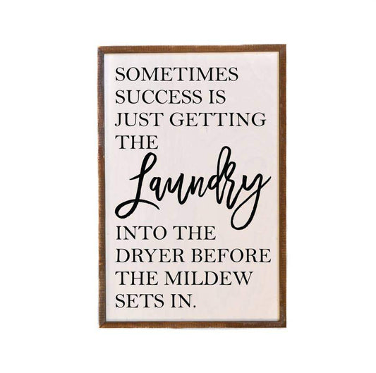 Laundry Success Sign