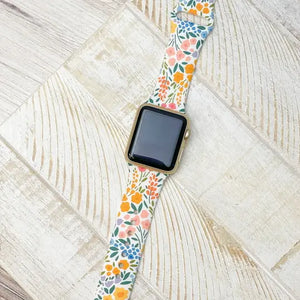 Floral Lace Silicone Smart Watch Bands