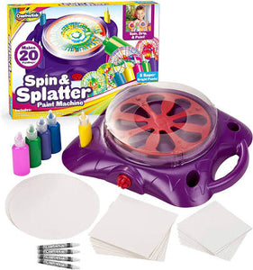 Creative kids spin and splatter
