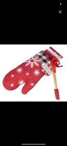 Christmas Oven Mitt w/ Brownie Mix