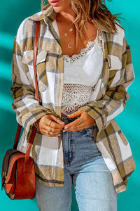 Khaki Plaid Shacket