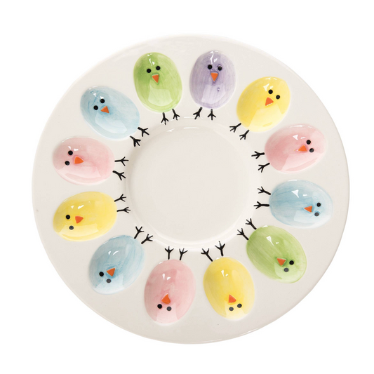 Easter Deviled Egg Plate Platter